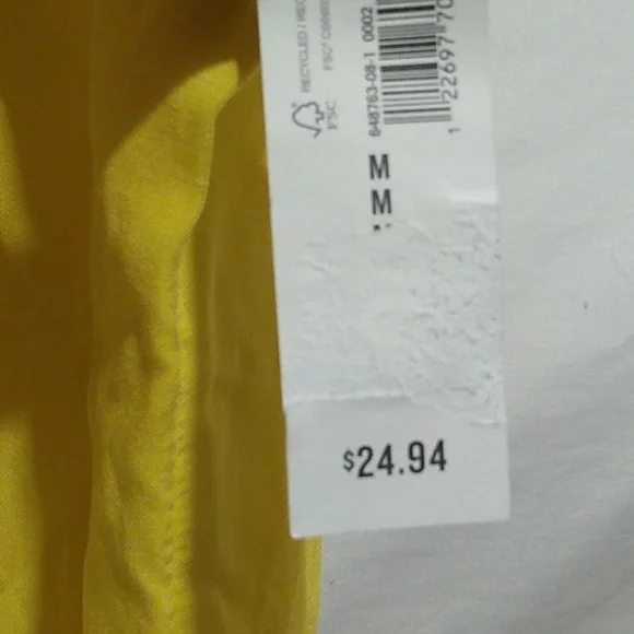 SALE! NWT Old Navy Rayon Yellow Tunic 💛 Sz.M (BX14) - Picture 4 of 9